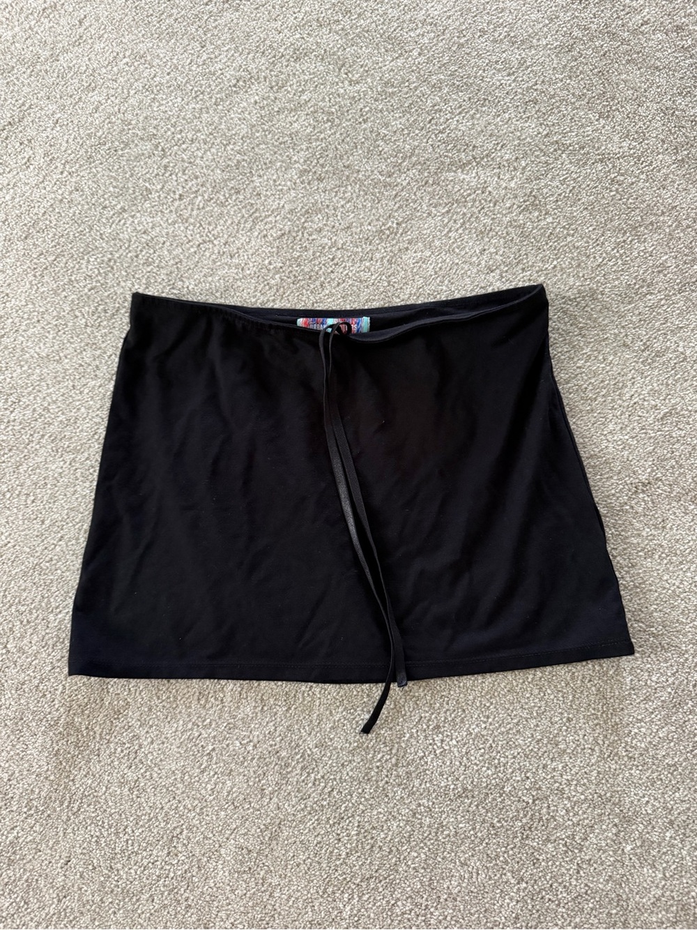 Urban Outfitters Black Mini Skirt with Multicolor Label